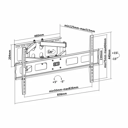 Kontrolsat - Aisens Professional TV Mount 37"-90" WT70TSLE-029