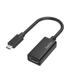 Kontrolsat - Hama USB-C to HDMI Ultra-HD 4K Adapter (00200315 - 4K 30Hz Resolution - Thunderbolt 3/4 Compatible)