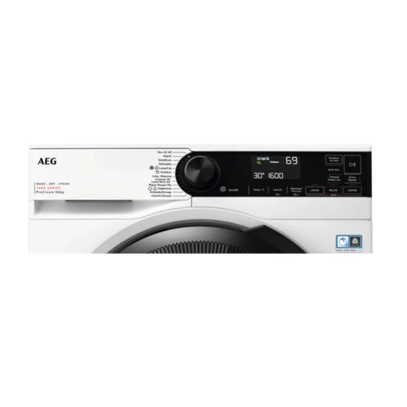Kontrolsat - Máquina de Lavar e Secar Roupa AEG LWR7396O4B (9kg/6kg - 1600rpm - Classe A)