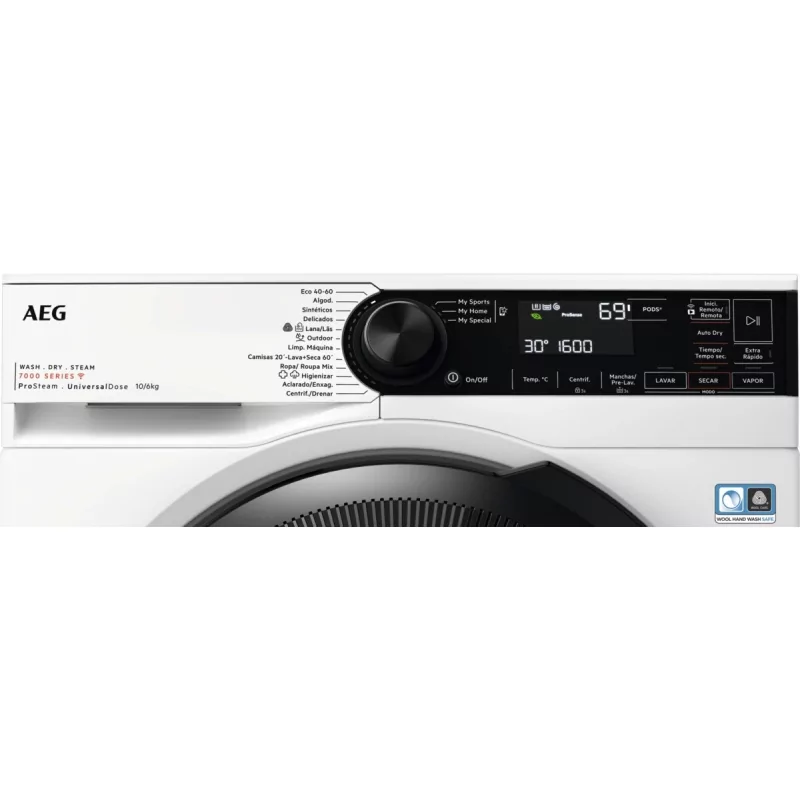 Kontrolsat - Máquina de Lavar e Secar Roupa AEG LWR7316O4O (10kg/6kg - 1600rpm - Classe A)
