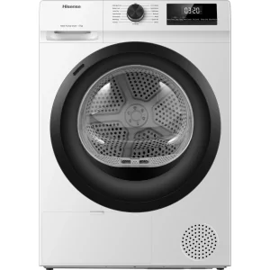 Kontrolsat - Hisense DHQE800BW Clothes Dryer (8kg - Heat Pump - D)