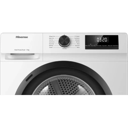 Kontrolsat - Hisense DHQE800BW Clothes Dryer (8kg - Heat Pump - D) Kontrolsat - Hisense DHQE800BW Clothes Dryer (8kg - Heat Pump - D)