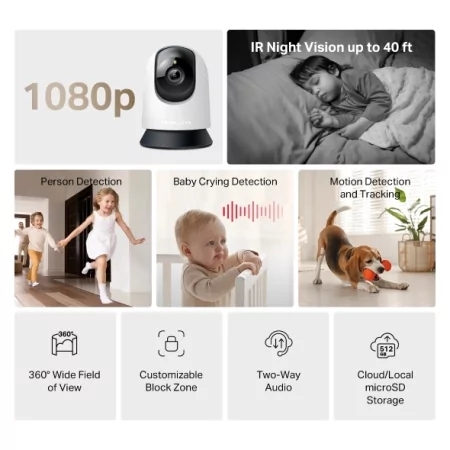 Kontrolsat - Câmara Wi-Fi Mercusys MC210 Pan/Tilt (2K 3MP - Visão Noturna - Áudio Bidirecional) Kontrolsat - Câmara Wi-Fi Mercusys MC210 Pan/Tilt (2K 3MP - Visão Noturna - Áudio Bidirecional)