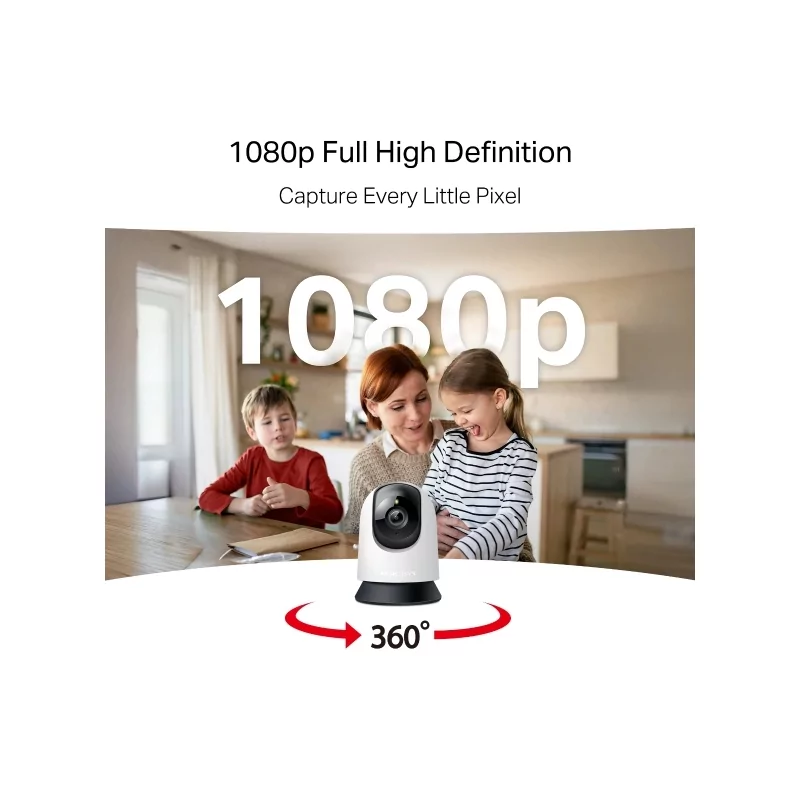 Kontrolsat - Câmara Wi-Fi Mercusys MC210 Pan/Tilt (2K 3MP - Visão Noturna - Áudio Bidirecional)