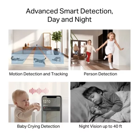 Kontrolsat - Mercusys MC210 Pan/Tilt Wi-Fi Camera (2K 3MP - Night Vision - Two-Way Audio)