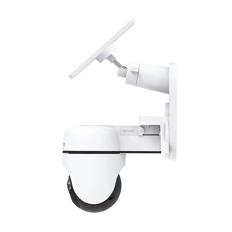Kontrolsat - TC90KIT - TP-Link Tapo TC90 Kit Smart Security Camera - Outdoor Wi-Fi Pan/Tilt + Solar Panel