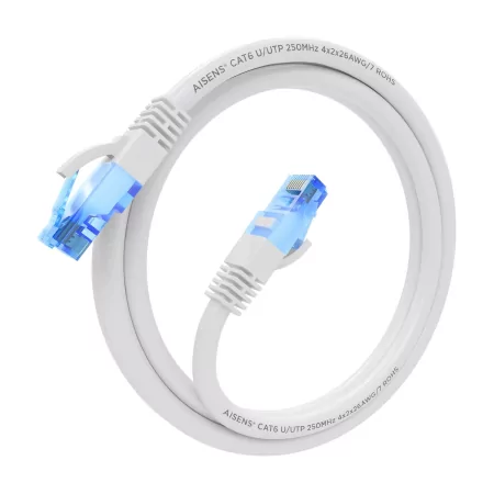 Kontrolsat - Cabo de Rede RJ45 AWG26 CCA UTP Cat6 Aisens - 1M - Branco