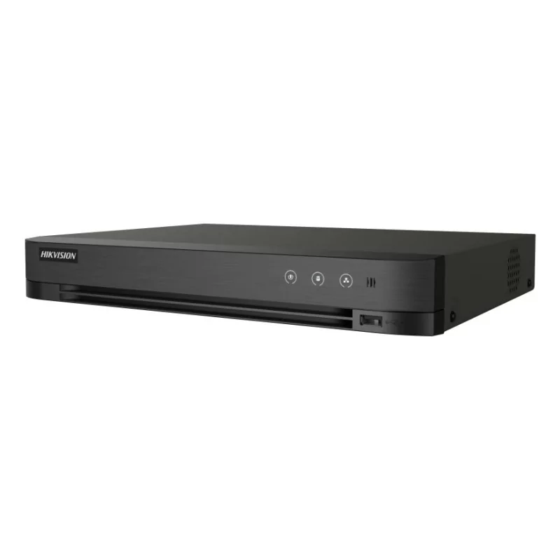 Kontrolsat - Dvr Hikvision iDS-7204HQHI-M1/XT (DVR AcuSense 4 canais 1080p 1U H.265 - Preto)
