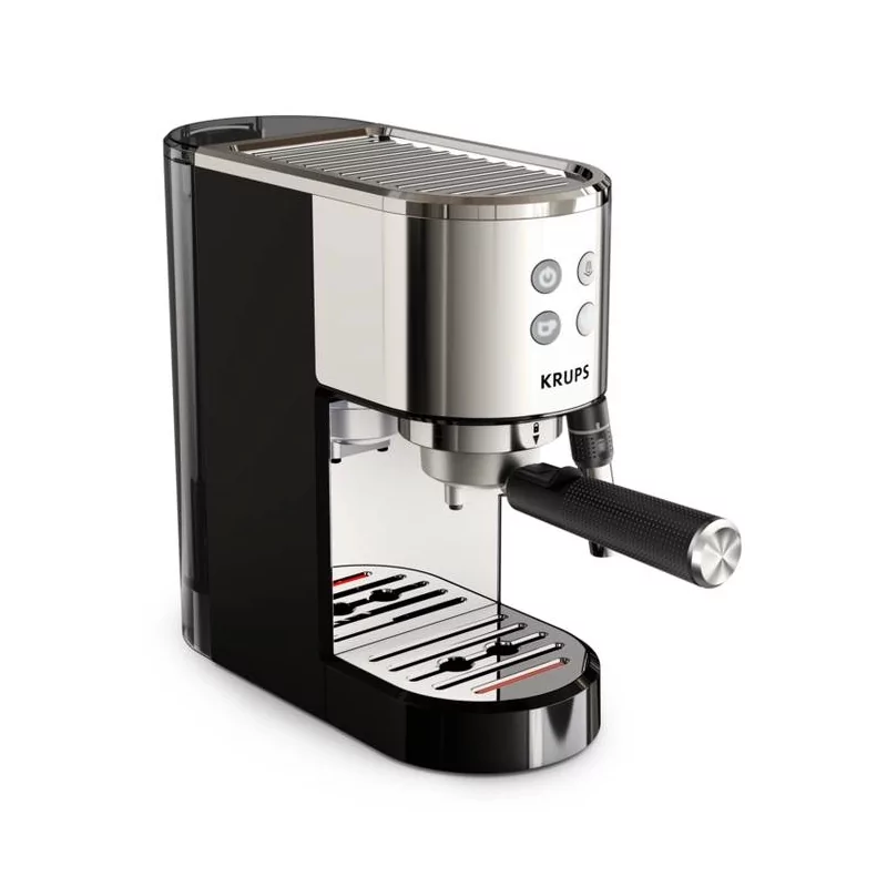 Kontrolsat - Coffee Machine Semi-automatic Espresso Machine Krups Virtuoso XP444C10 (15 bar - Stainless Steel + Black)