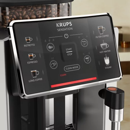Kontrolsat - Krups Sensation C10 EA910A10 Fully Automatic Espresso Coffee Machine (15 bar - 1450 W - Black)
