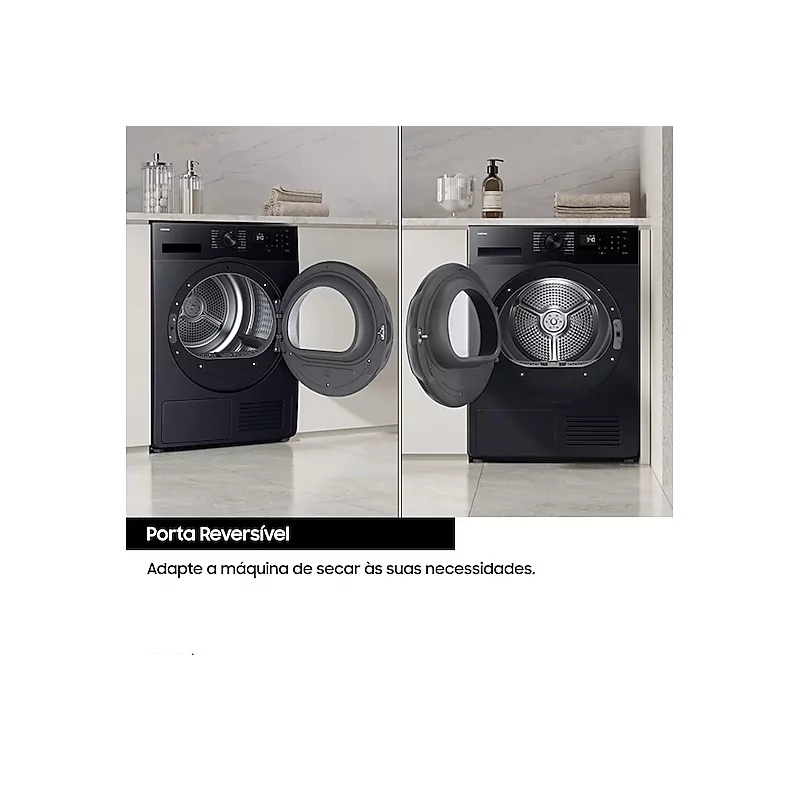 Kontrolsat - Máquina de Secar Roupa Samsung 9kg Bomba de Calor - DV90DG52A0AEEP