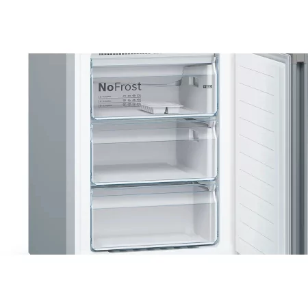 Kontrolsat - Bosch KGN36VIED Fridge Freezer (326L - Class E - Stainless Steel) Kontrolsat - Bosch KGN36VIED Fridge Freezer (326L - Class E - Stainless Steel)