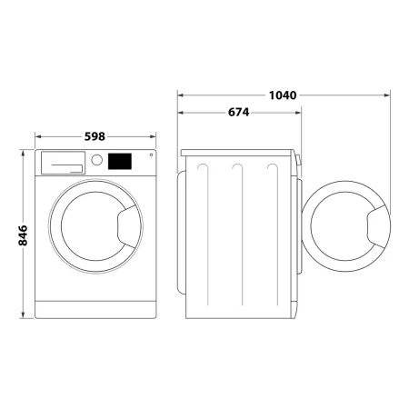 Kontrolsat - Whirlpool 9 kg Heat Pump Tumble Dryer - CWD 94M WBS SPT