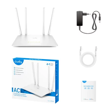 Kontrolsat - Router Wi-Fi Cudy - (AC1200 - Dual Band) - WR1200