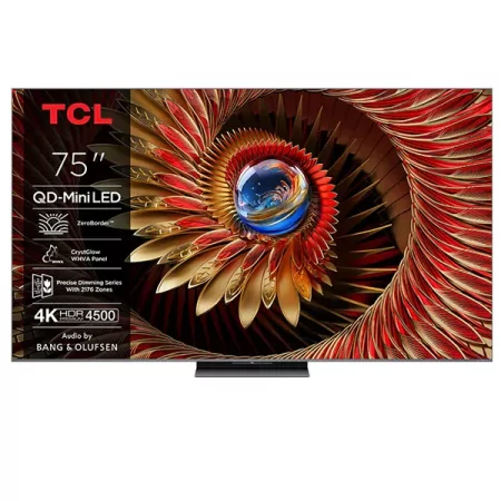TCL 75C8K TV (75'' - 4K QD-Mini LED - 144Hz - Black)