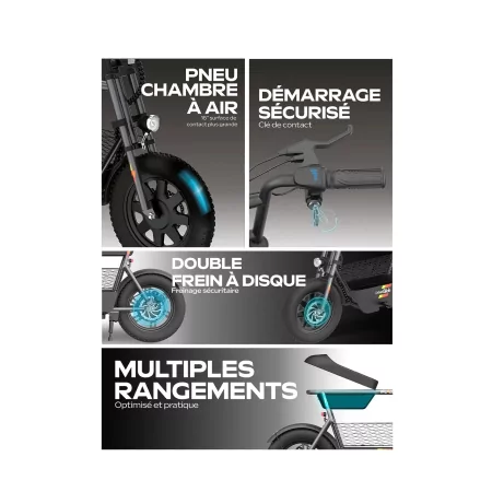 Kontrolsat - Electric Bicycle Urbanglide 350W - Thunder 160 Grey Kontrolsat - Electric Bicycle Urbanglide 350W - Thunder 160 Grey