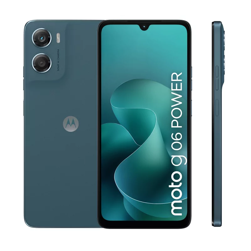 Kontrolsat - Smartphone Motorola - (6.88" - Dual SIM - 256GB/4GB - Azul) - Moto G06 Power