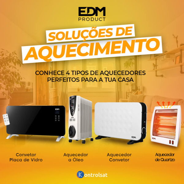 4 Tipos de Aquecedores da EDM Perfeitos para a tua Casa